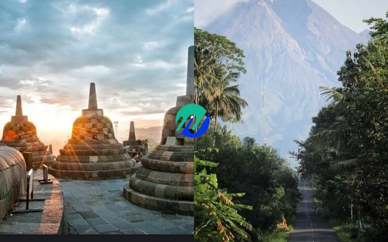 Merapi dan Borobudur dalam satu hari